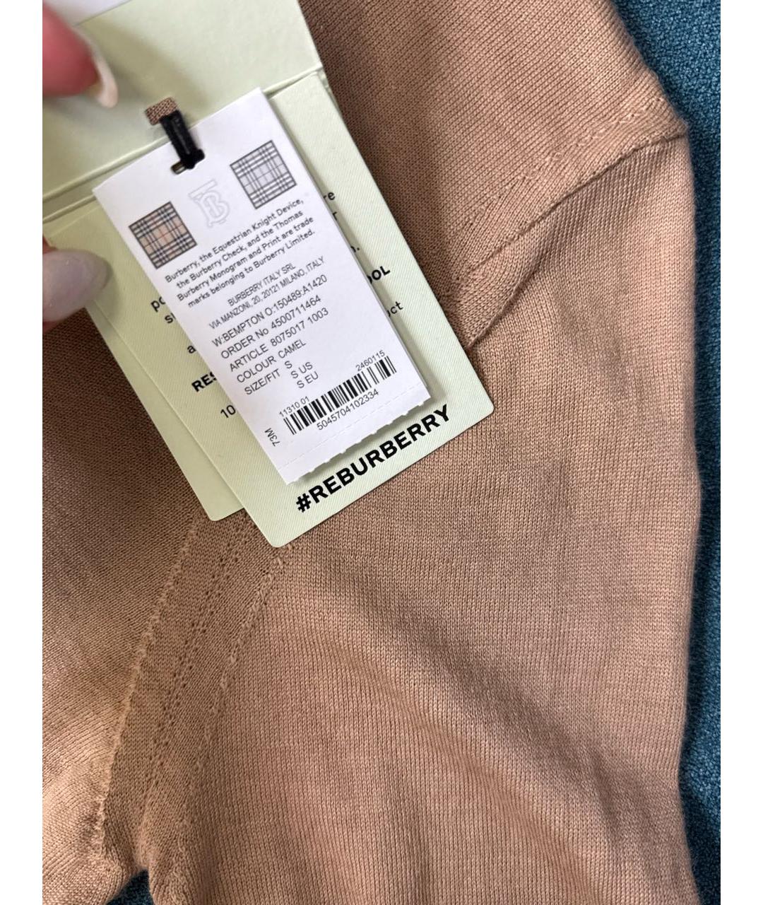 BURBERRY Черный шерстяной джемпер / свитер, фото 5