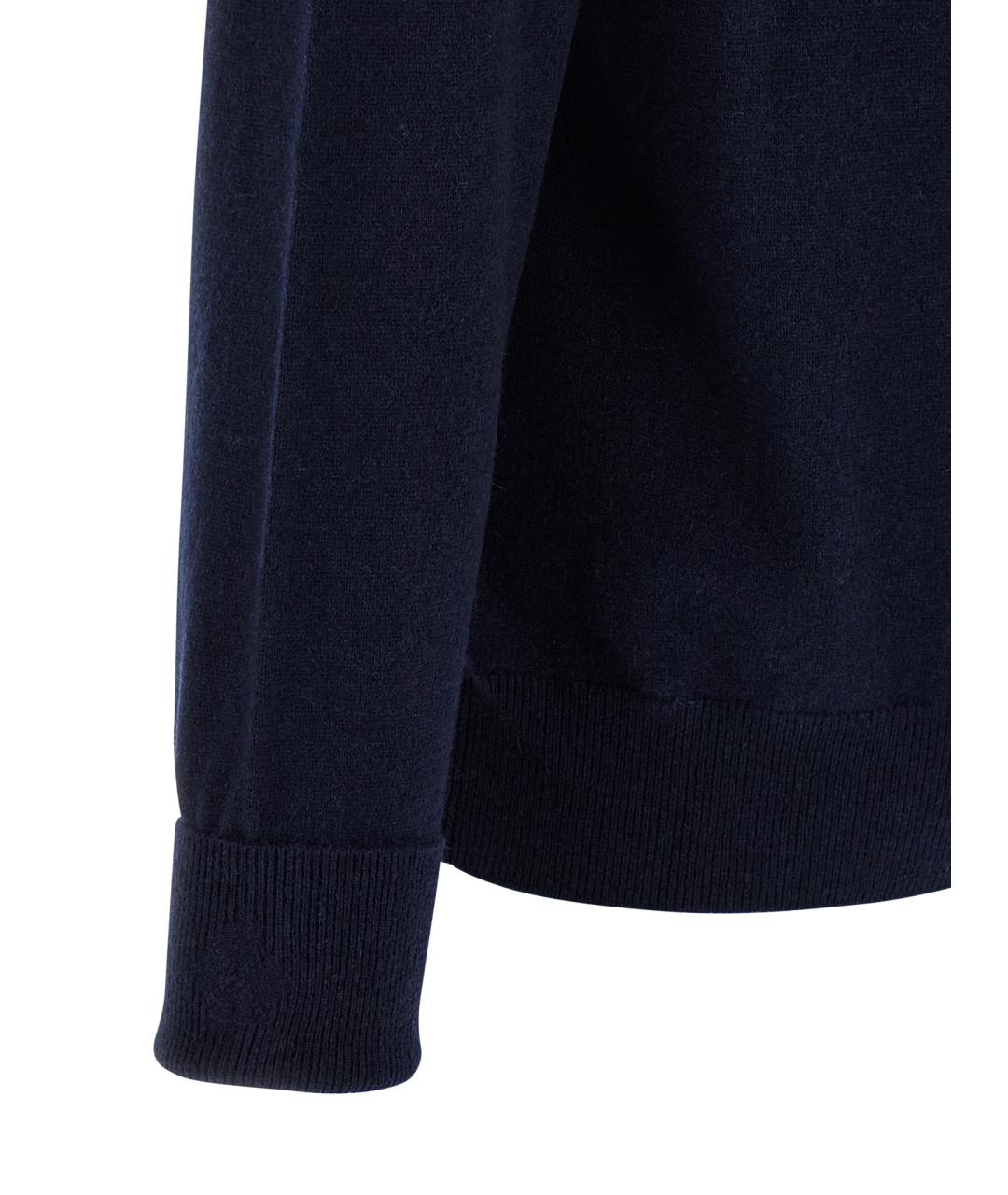 BALLANTYNE Синий кашемировый джемпер / свитер, фото 4
