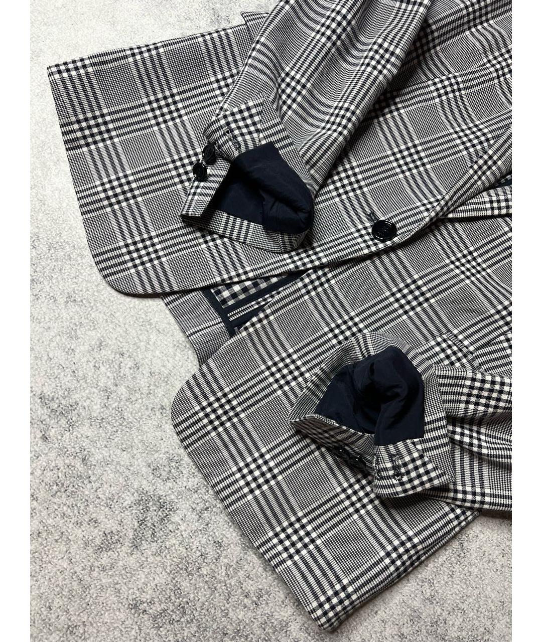HUGO BOSS Серый хлопко-эластановый жакет/пиджак, фото 6