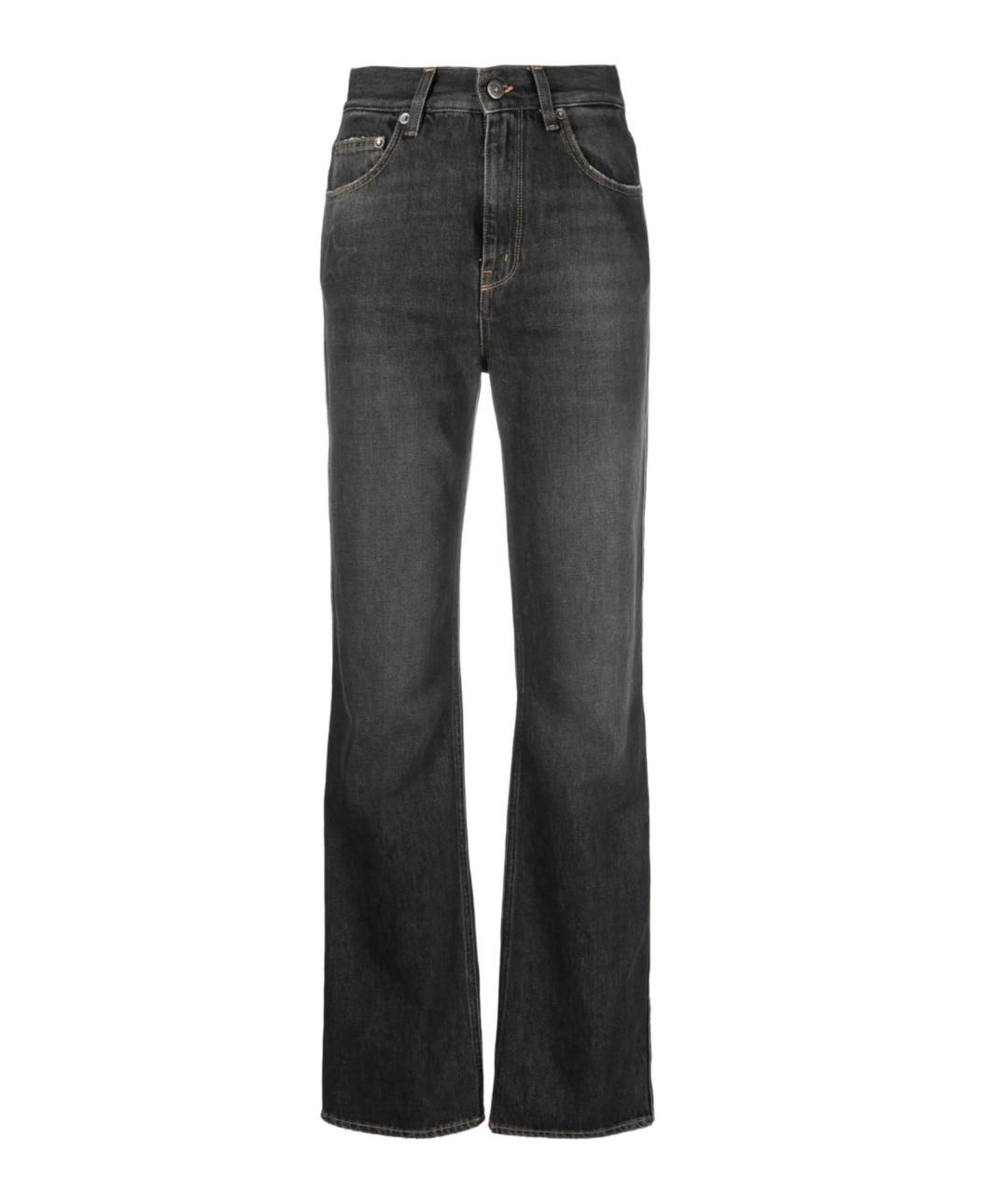 GOLDEN GOOSE DELUXE BRAND Антрацитовые прямые джинсы, фото 1