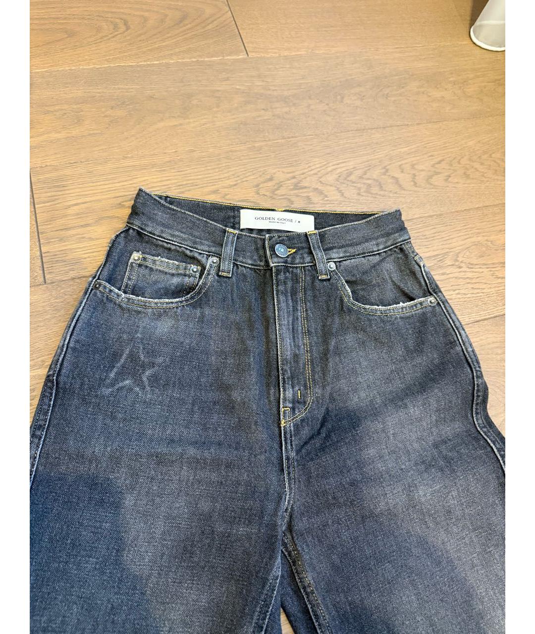 GOLDEN GOOSE DELUXE BRAND Антрацитовые прямые джинсы, фото 3