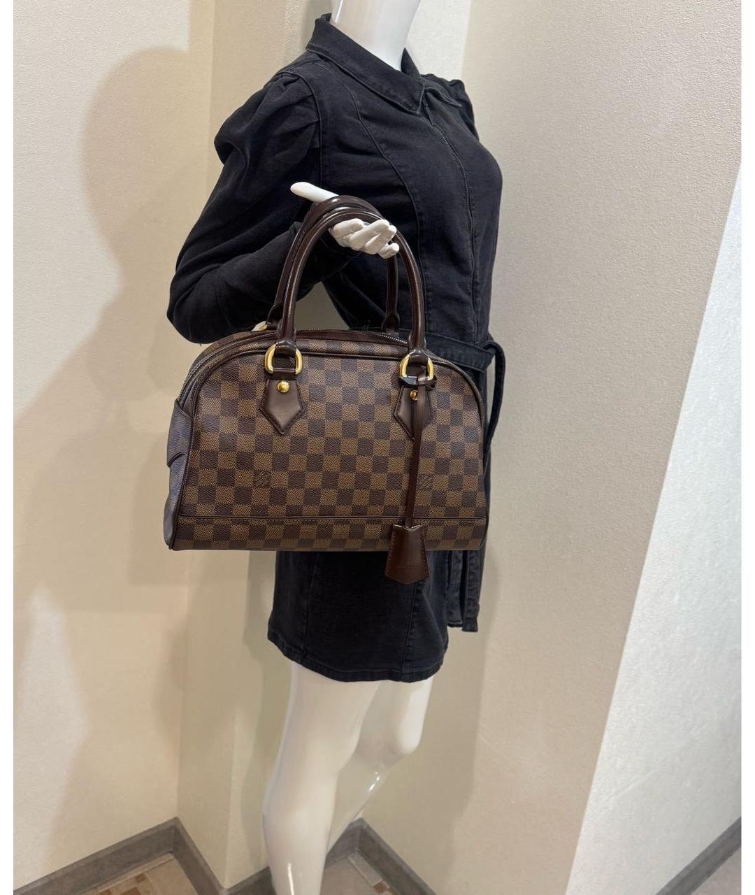 LOUIS VUITTON Коричневая сумка с короткими ручками, фото 5