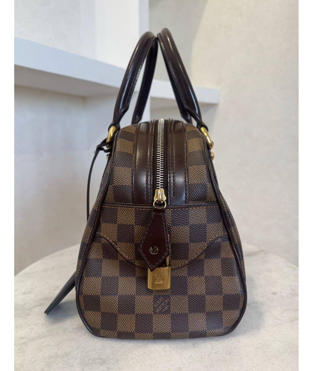 LOUIS VUITTON Коричневая сумка с короткими ручками, фото 6