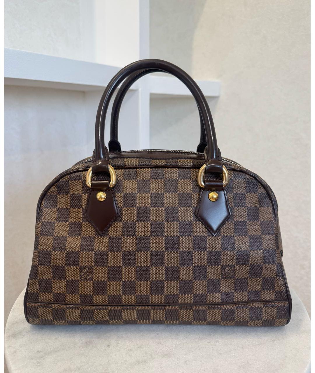 LOUIS VUITTON Коричневая сумка с короткими ручками, фото 8