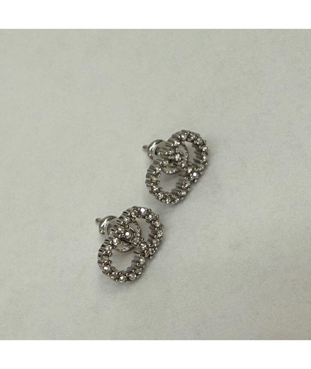 CHRISTIAN DIOR Серебряные латунные серьги, фото 4
