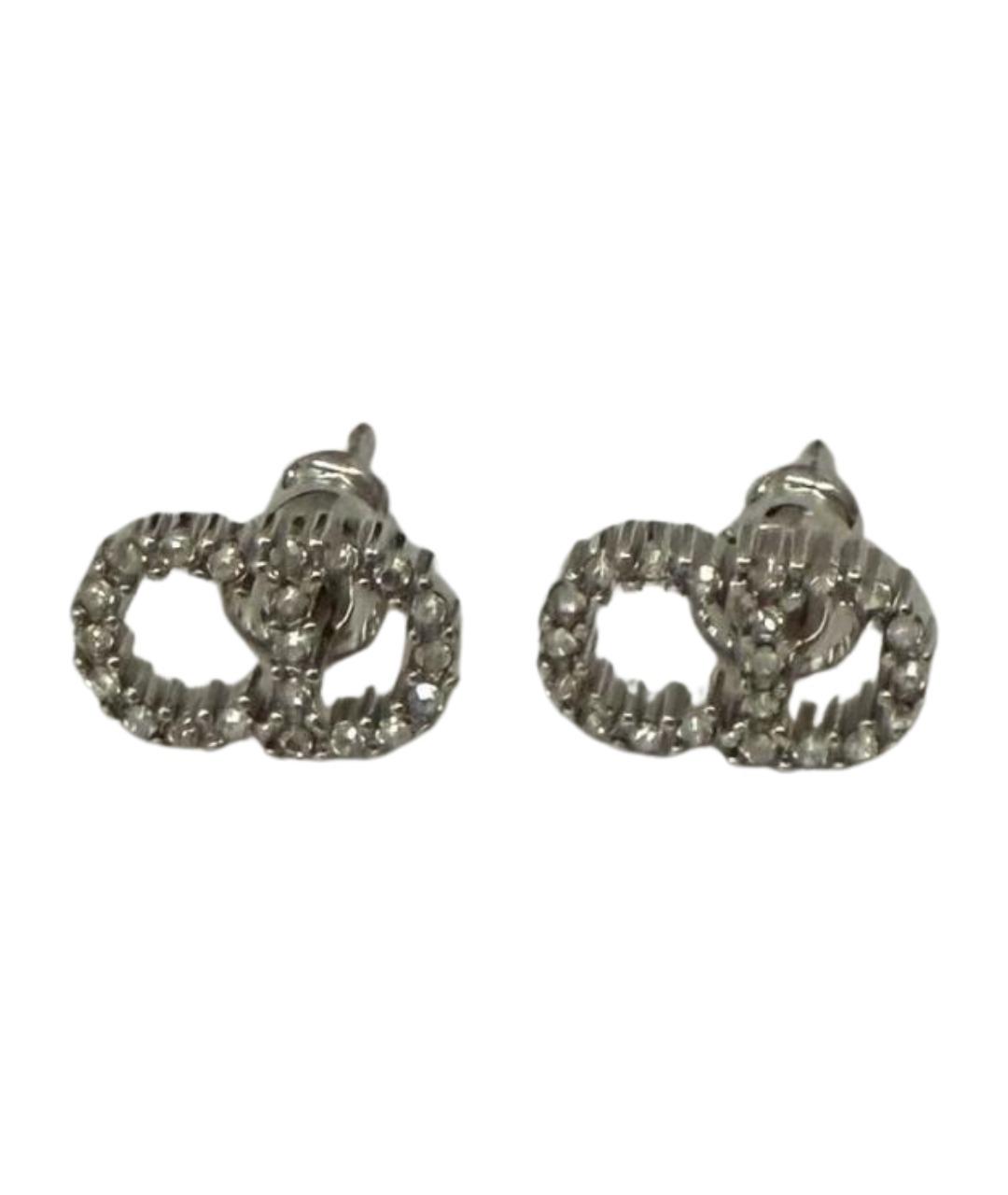 CHRISTIAN DIOR Серебряные латунные серьги, фото 1