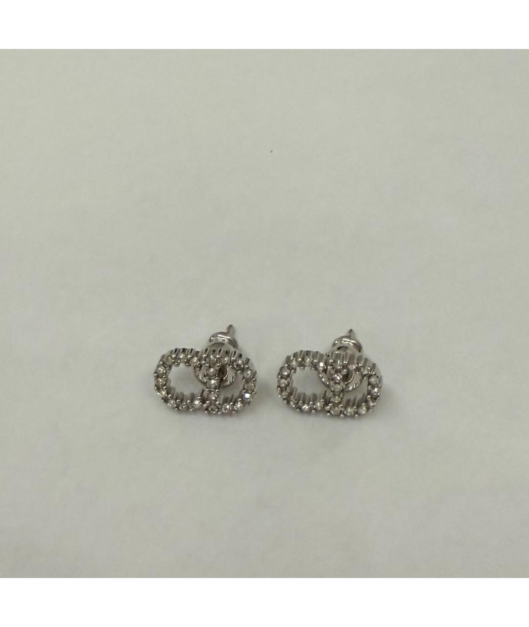 CHRISTIAN DIOR Серебряные латунные серьги, фото 2