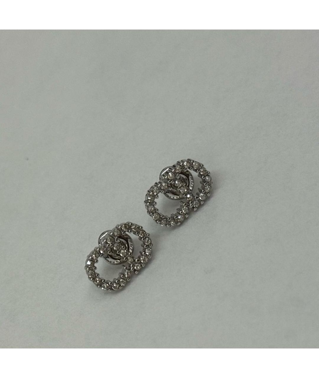 CHRISTIAN DIOR Серебряные латунные серьги, фото 3
