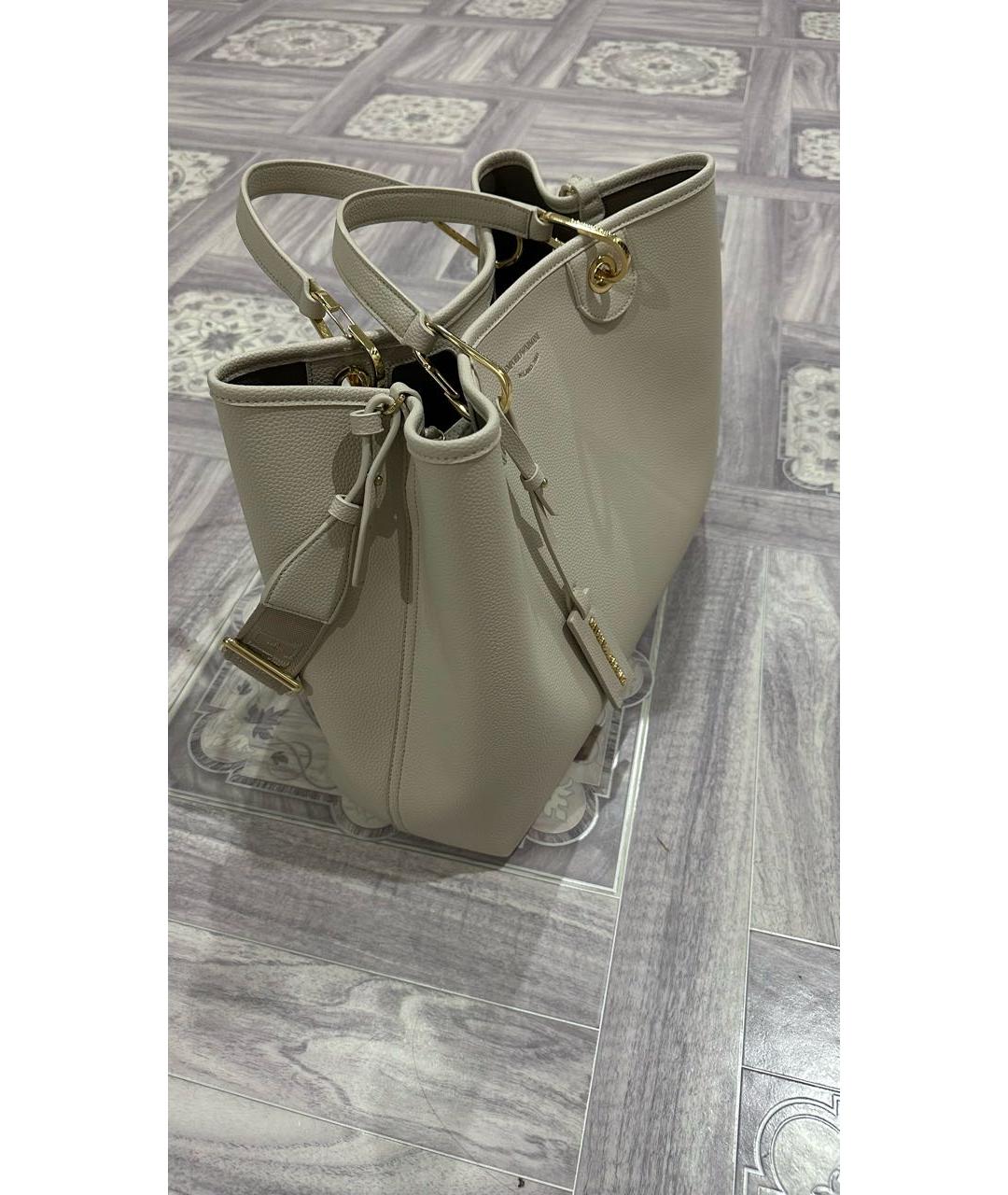 EMPORIO ARMANI Бежевая сумка тоут, фото 3