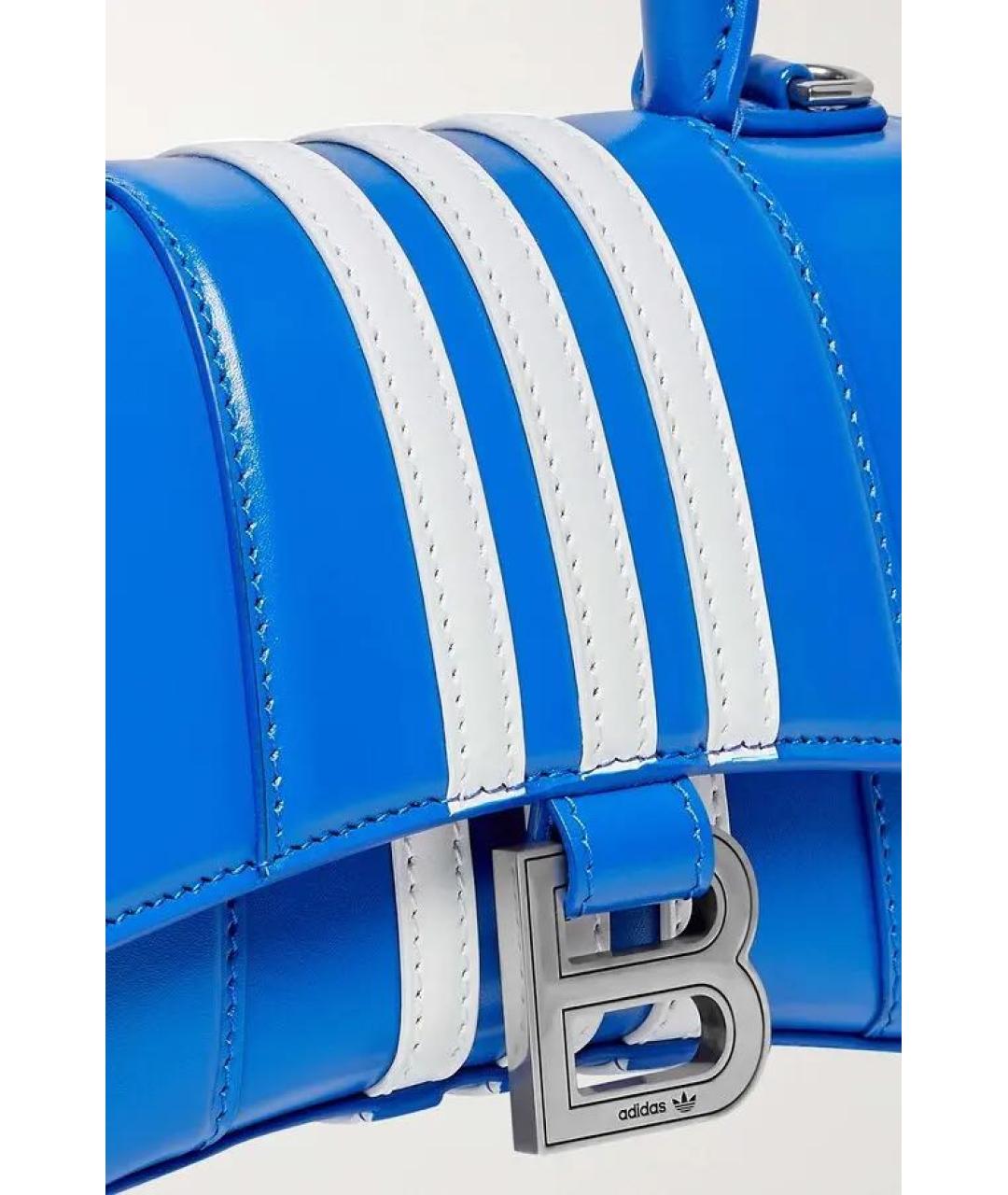 BALENCIAGA Синяя кожаная сумка через плечо, фото 3