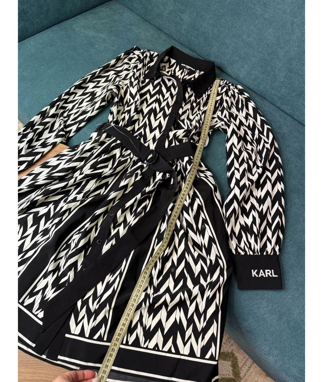KARL LAGERFELD Черное повседневное платье, фото 4