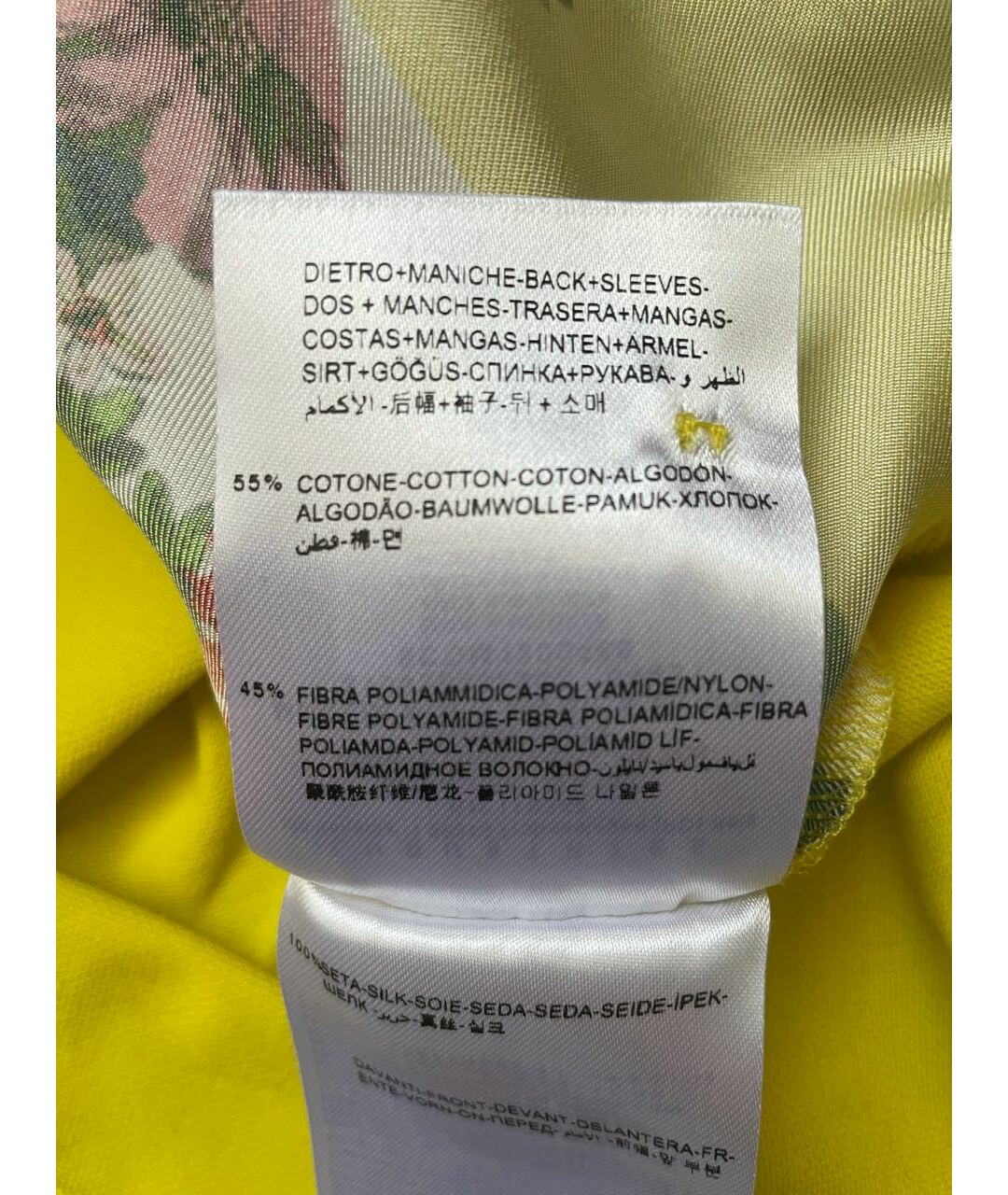 MONCLER Желтая хлопковая футболка, фото 5