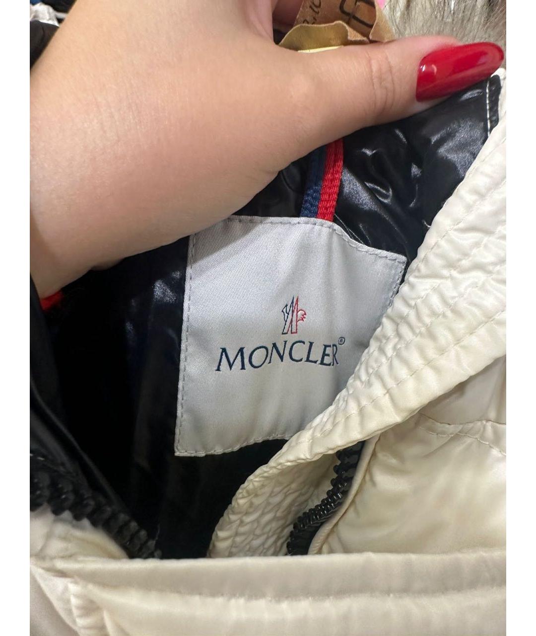 MONCLER Белый жилет, фото 4