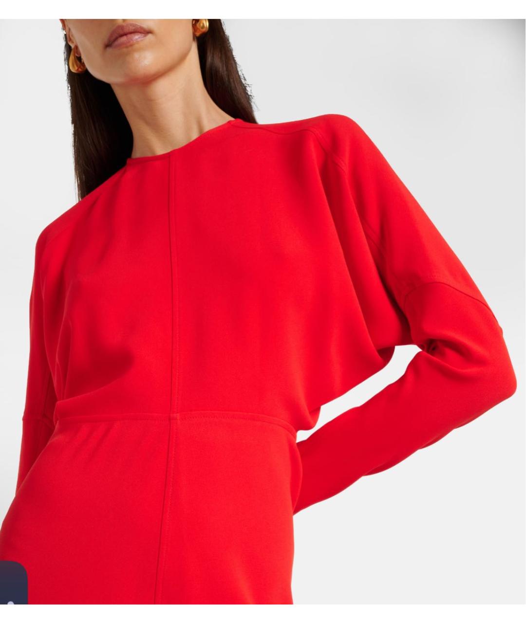 VICTORIA BECKHAM Красное коктейльное платье, фото 4