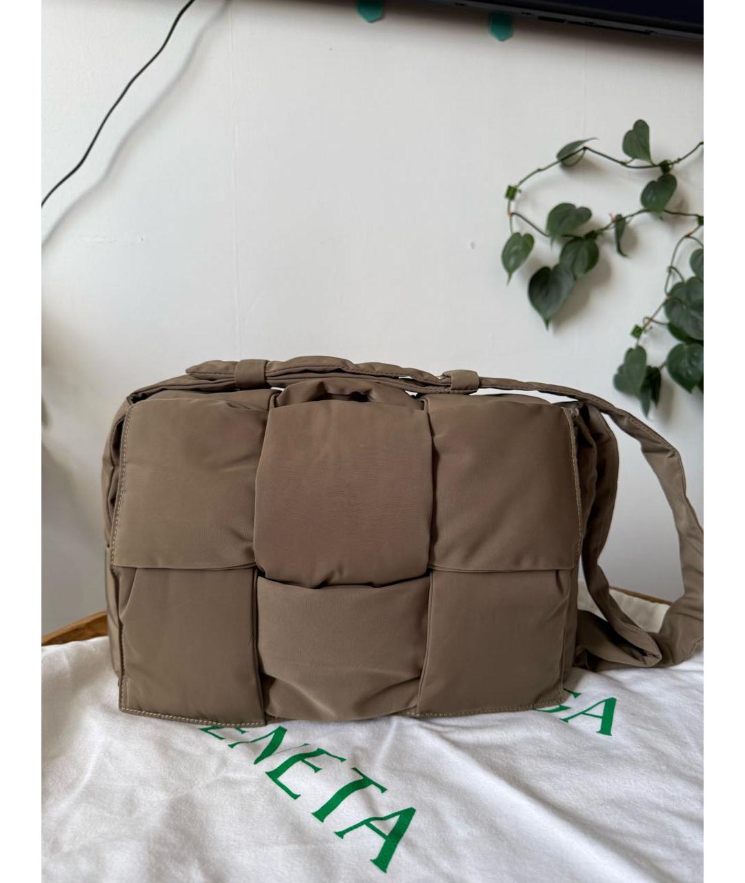 BOTTEGA VENETA Хаки сумка на плечо, фото 2