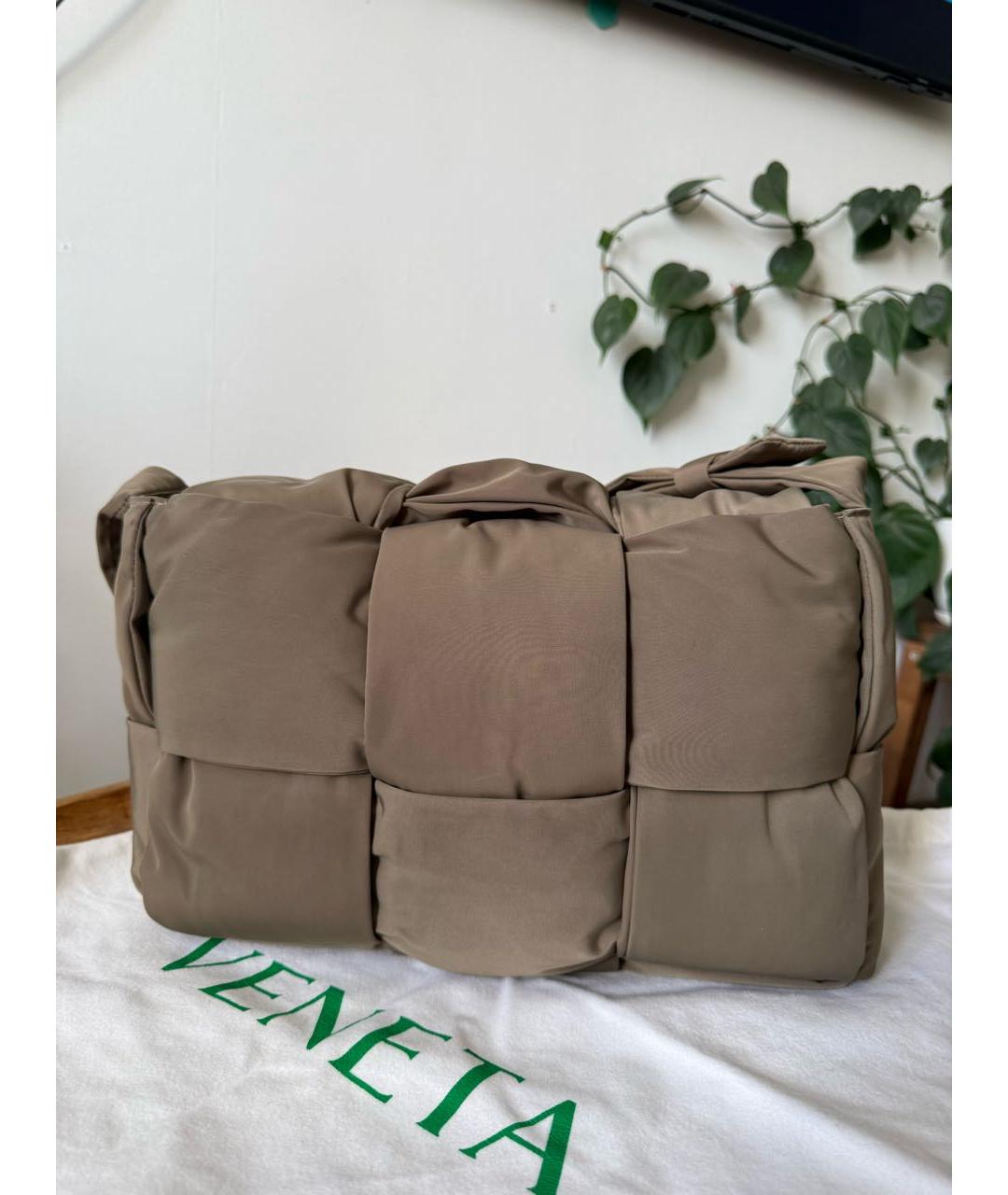 BOTTEGA VENETA Хаки сумка на плечо, фото 4