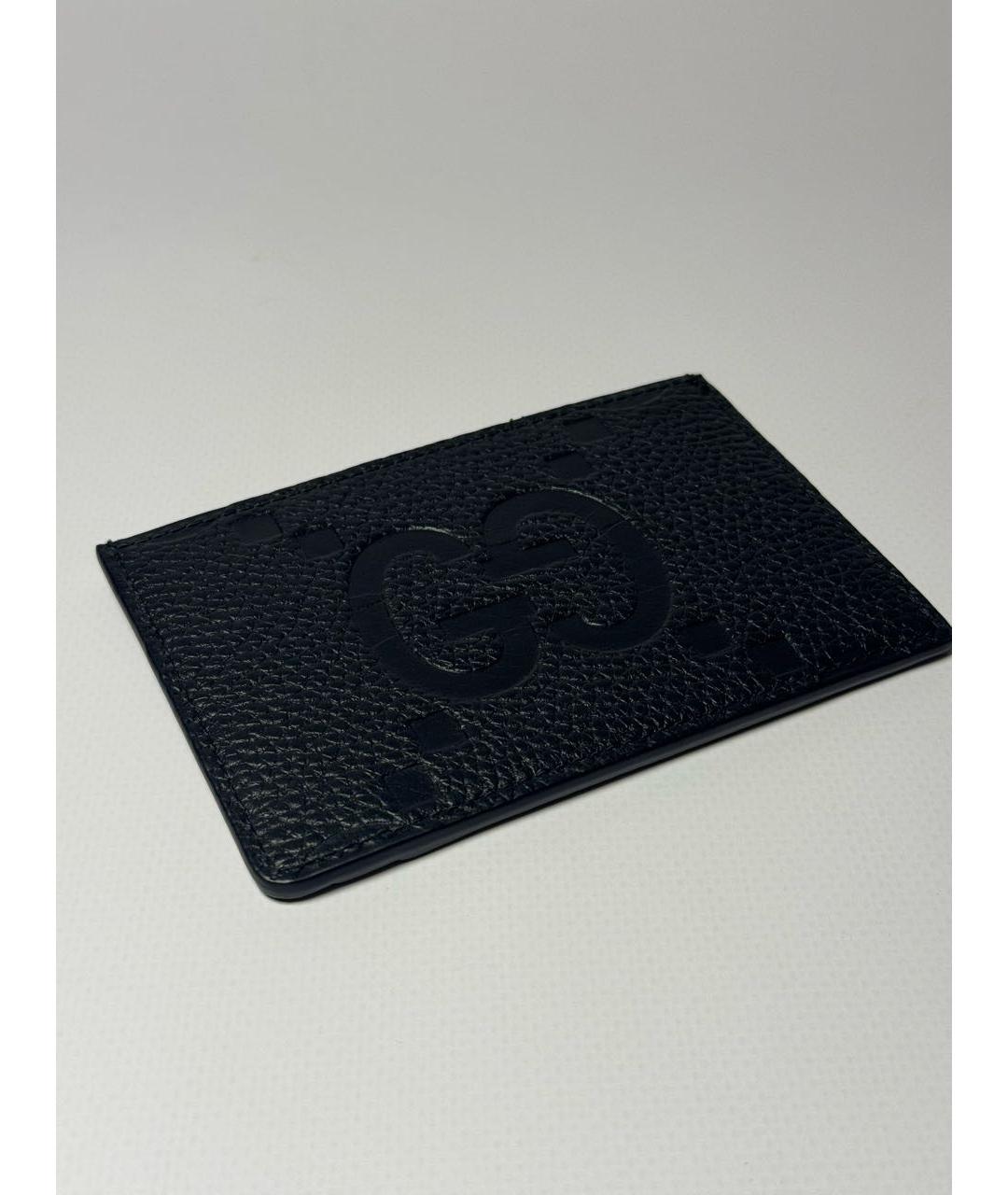 GUCCI Черный кожаный кардхолдер, фото 4