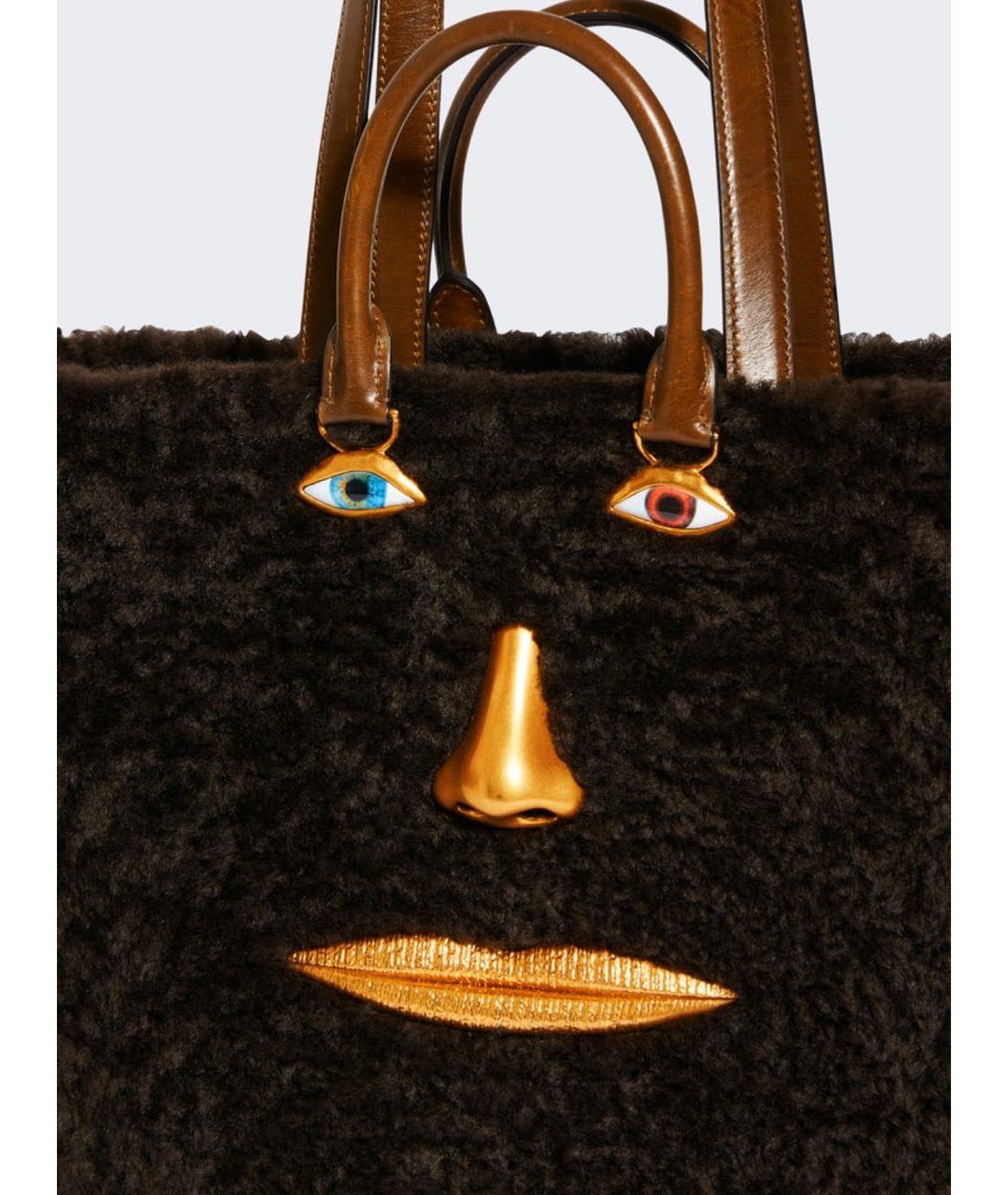 SCHIAPARELLI Коричневая сумка тоут, фото 4
