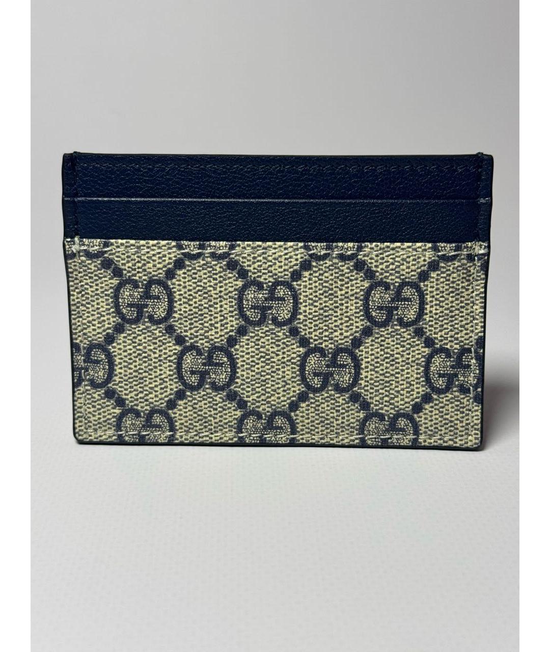 GUCCI Серый кожаный кардхолдер, фото 2