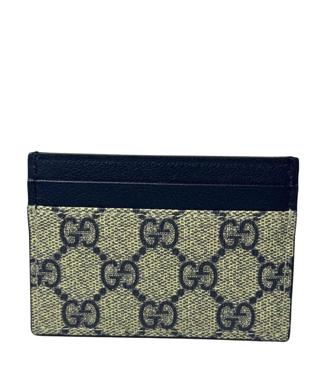 GUCCI Серый кожаный кардхолдер, фото 1