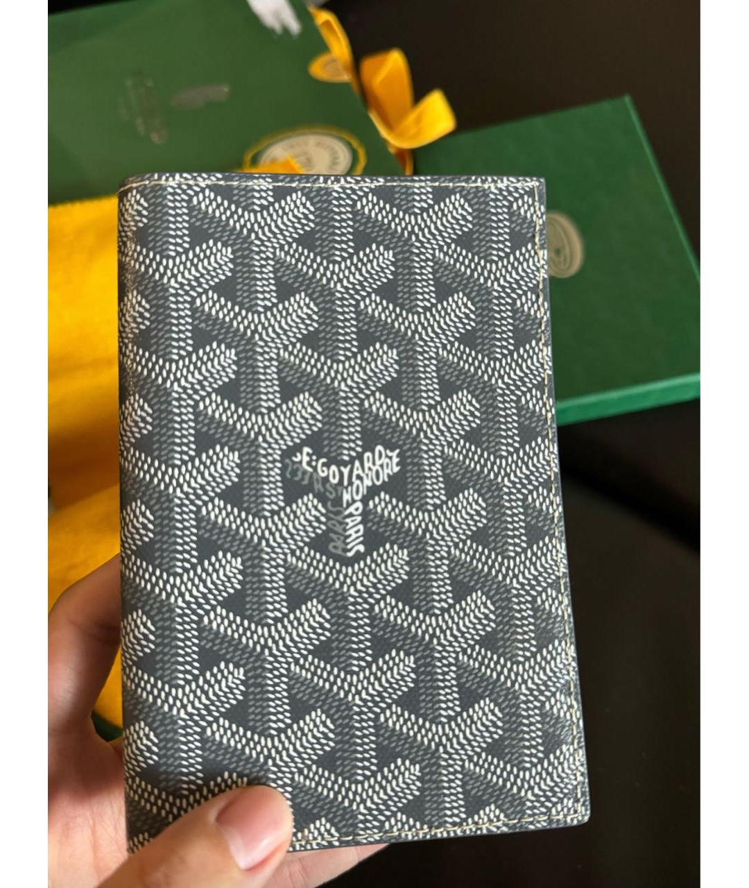 GOYARD Серый кошелек, фото 6