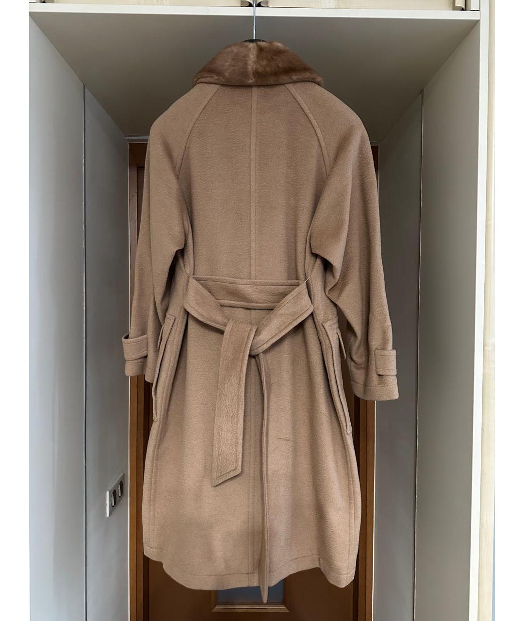 MAX MARA Бежевое шерстяное пальто, фото 2