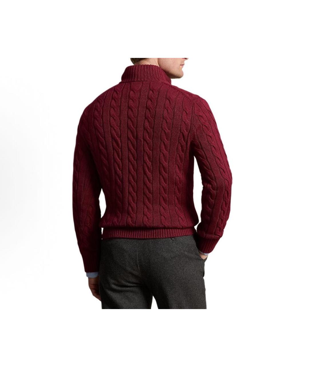 POLO RALPH LAUREN Красный хлопковый джемпер / свитер, фото 3