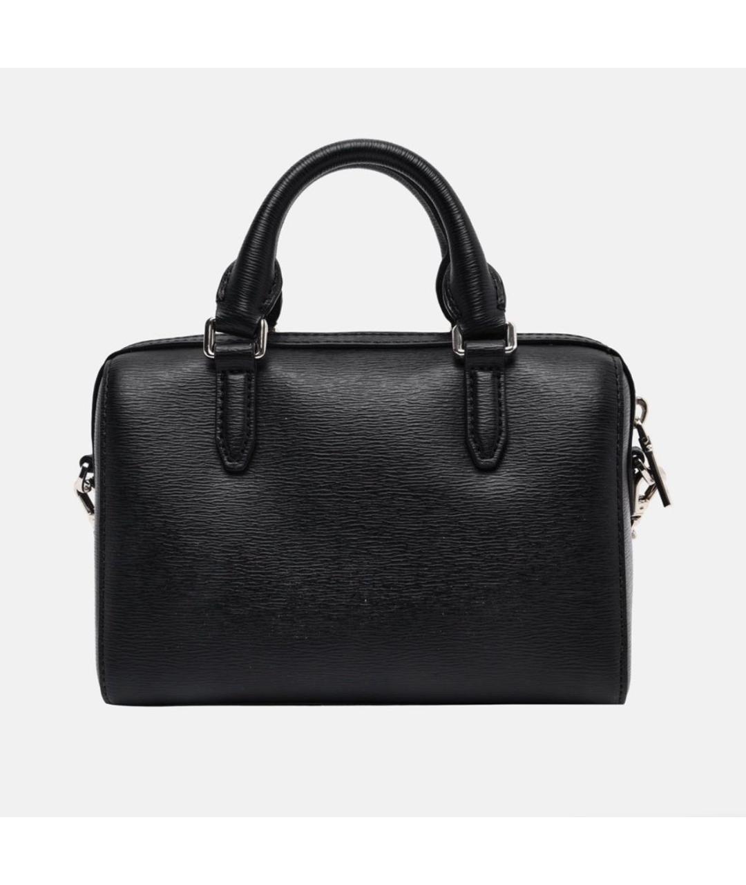 DKNY Черная сумка с короткими ручками из искусственной кожи, фото 2