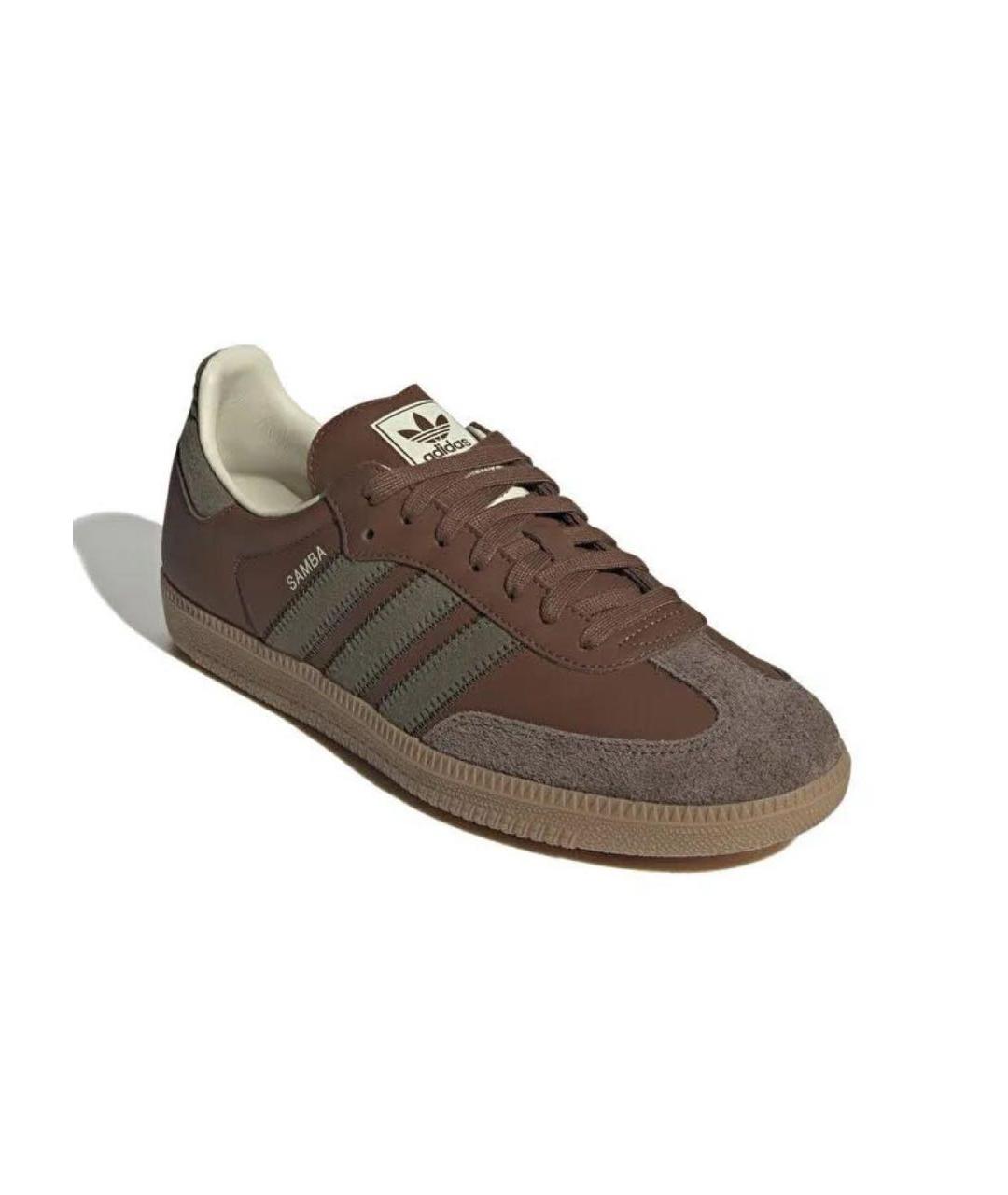 ADIDAS Коричневые замшевые кеды, фото 2