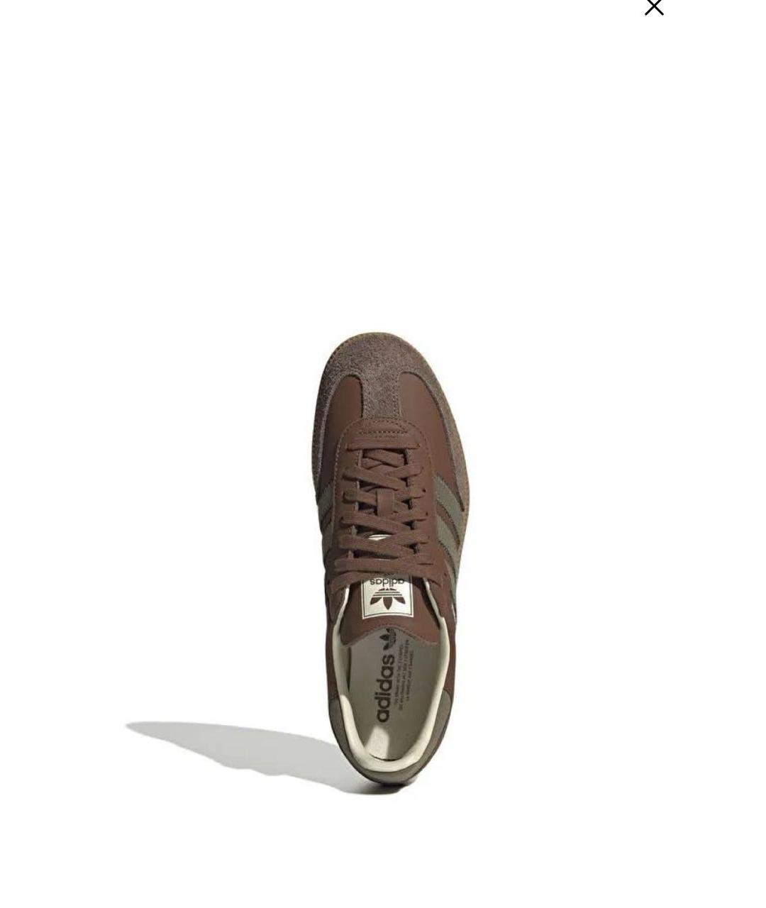 ADIDAS Коричневые замшевые кеды, фото 3