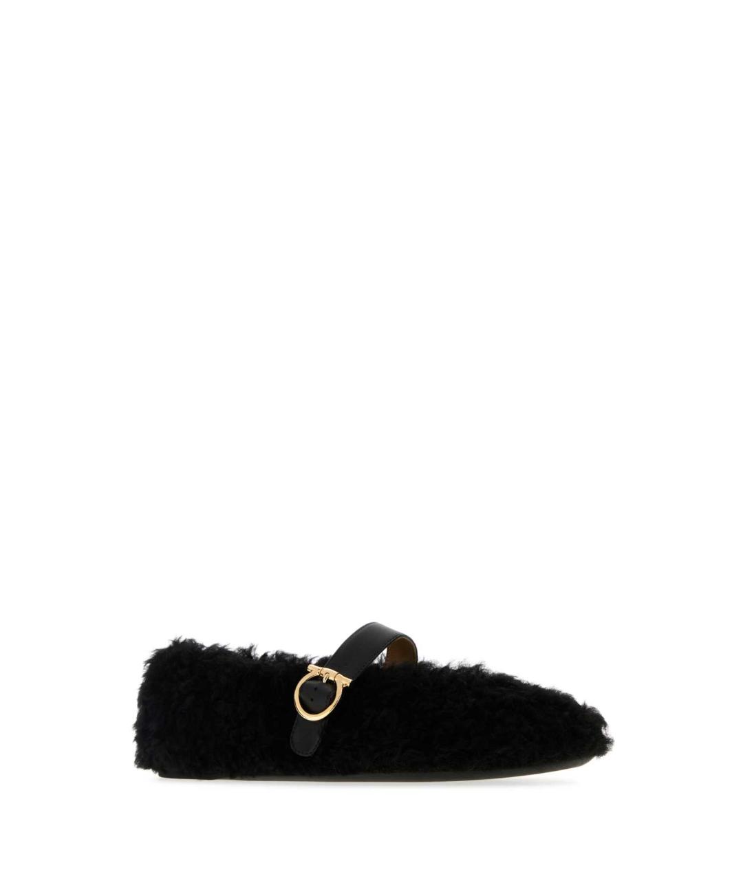 FERRAGAMO Черные кожаные балетки, фото 2