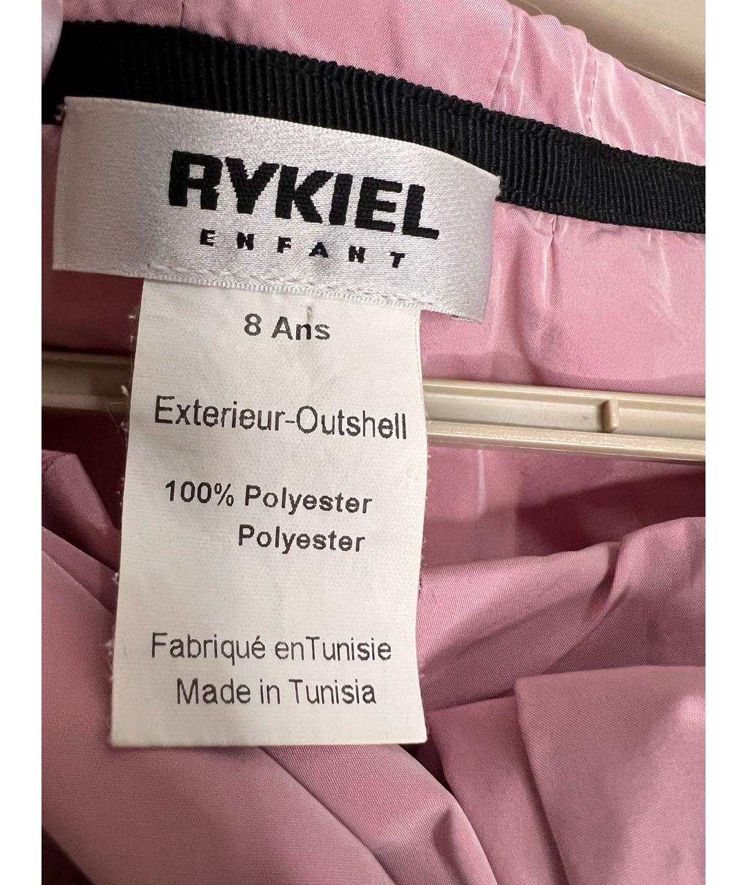 SONIA RYKIEL Розовая полиэстеровая юбка, фото 5
