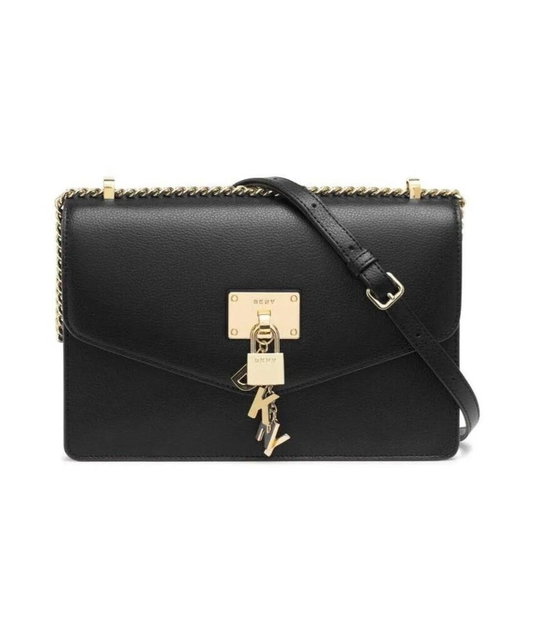 DKNY Черная сумка через плечо из искусственной кожи, фото 1