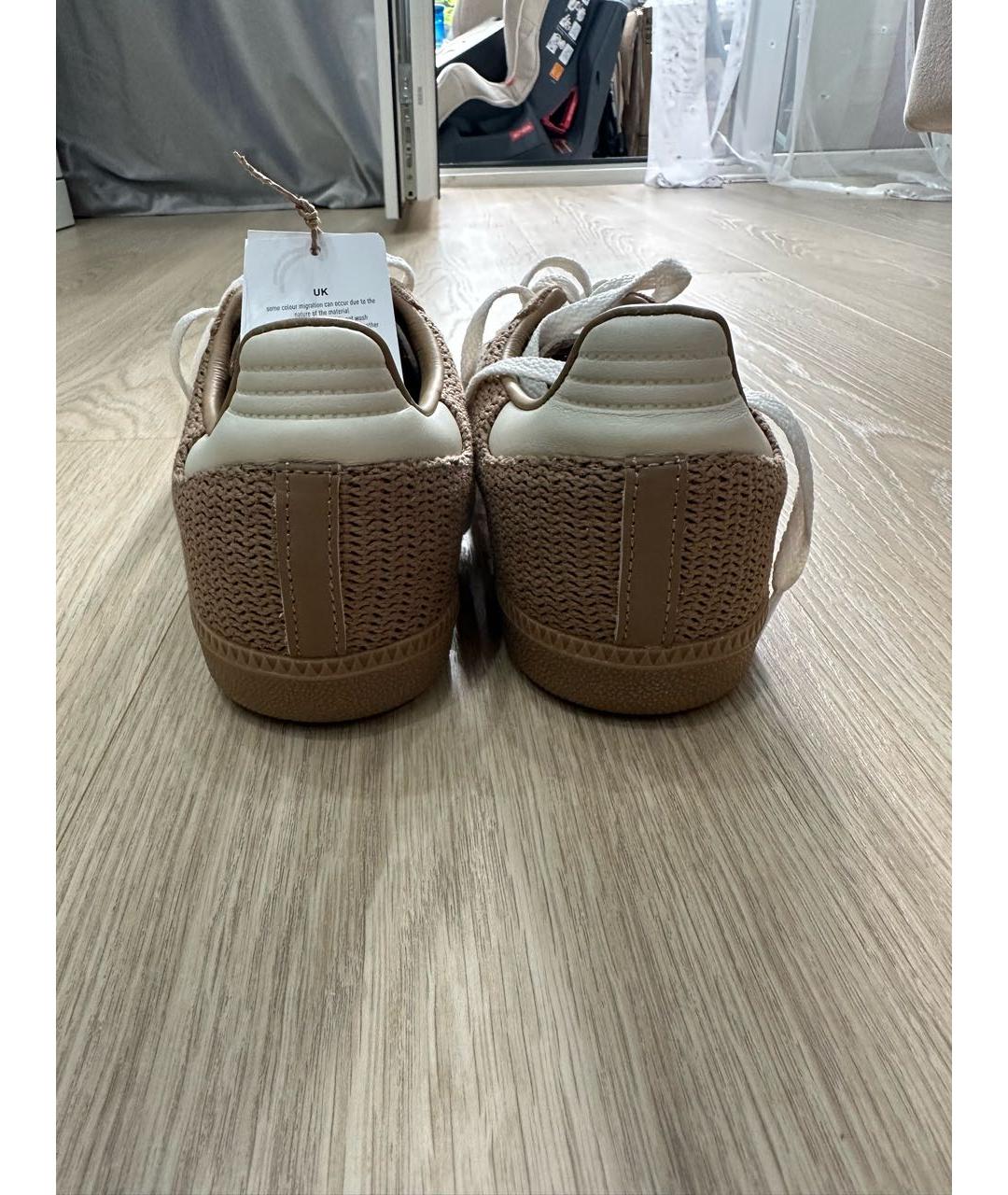 ADIDAS Бежевые замшевые кеды, фото 4