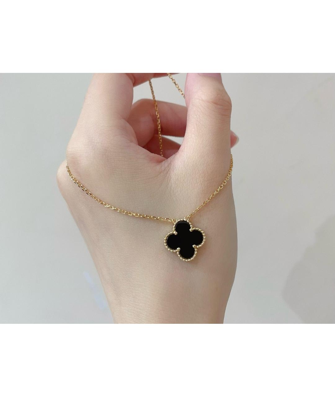 VAN CLEEF & ARPELS Черное колье из желтого золота, фото 6