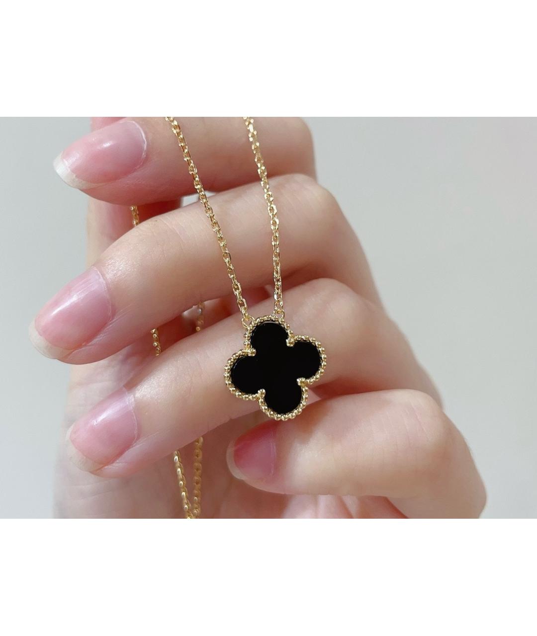 VAN CLEEF & ARPELS Черное колье из желтого золота, фото 4