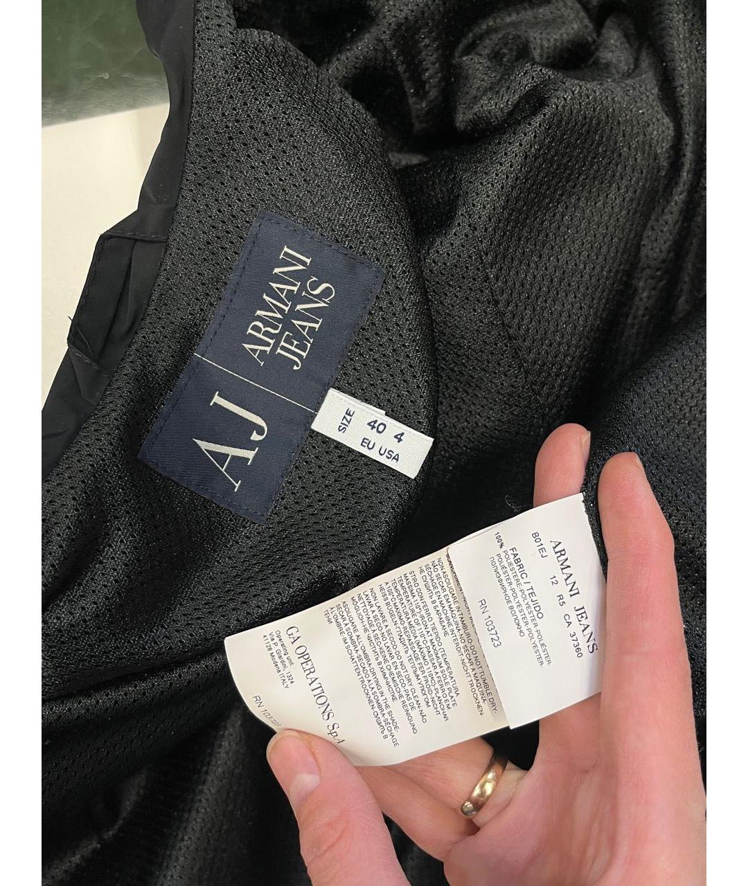 ARMANI JEANS Черная куртка, фото 4