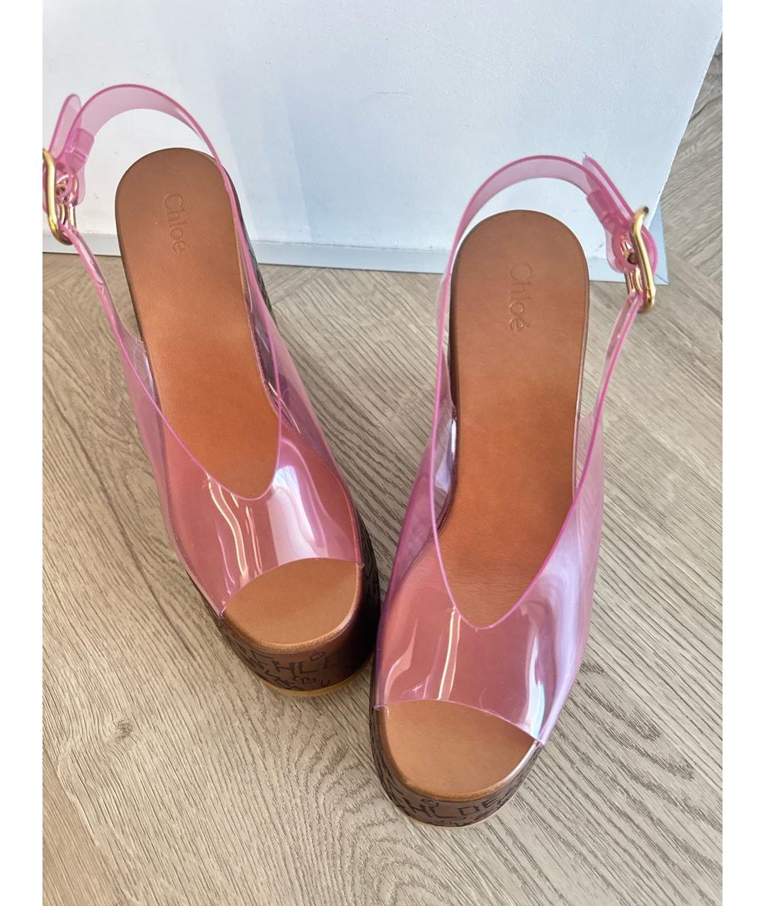 CHLOE Розовые босоножки, фото 2