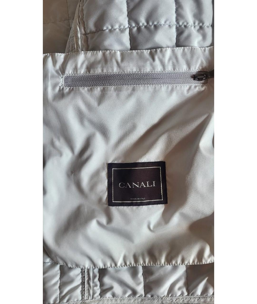 CANALI Бежевая полиэстеровая куртка, фото 4