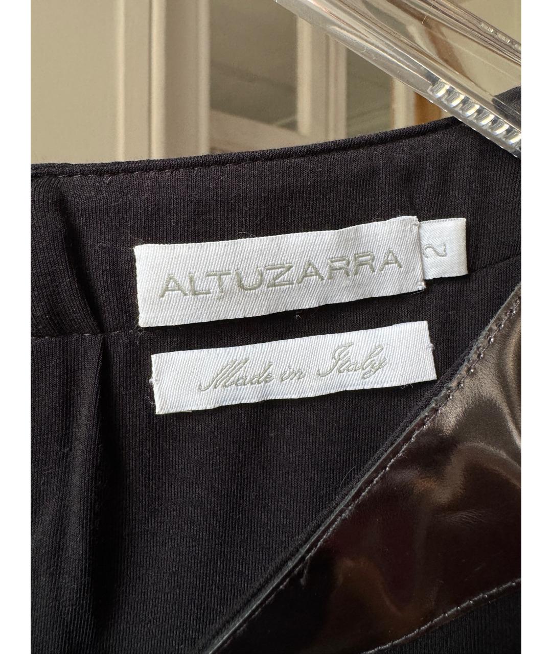 ALTUZARRA Черное хлопковое повседневное платье, фото 5