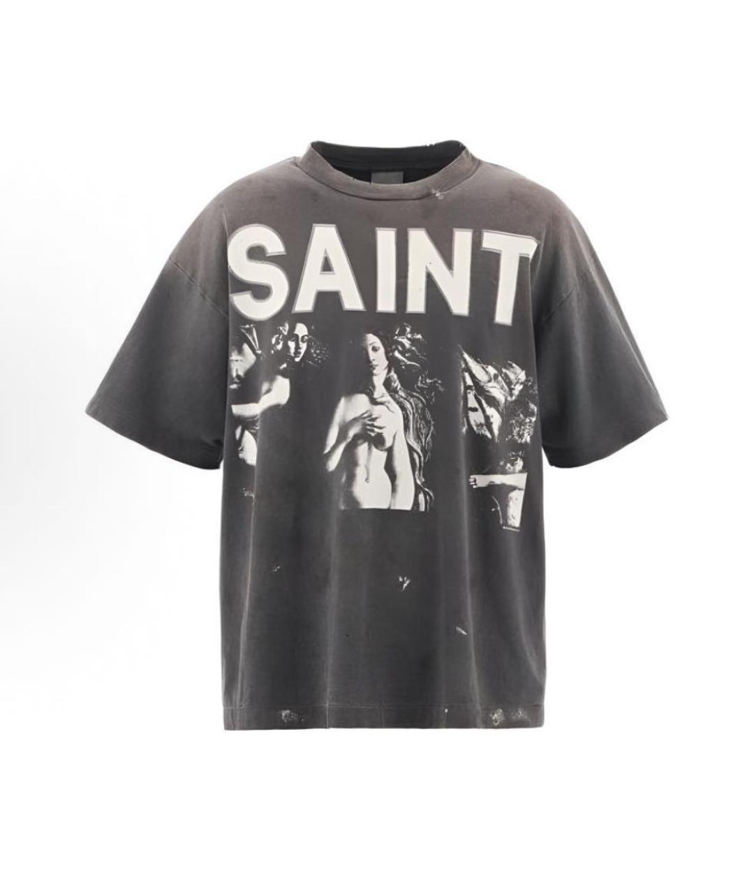 SAINT Mxxxxxx Антрацитовая футболка, фото 6
