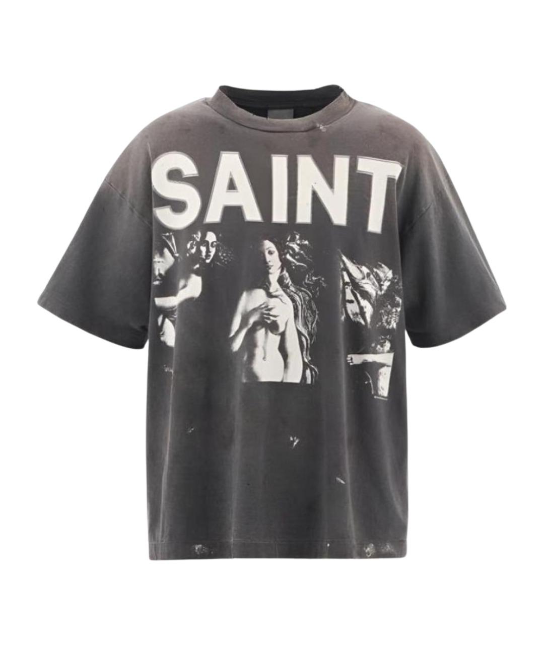 SAINT Mxxxxxx Антрацитовая футболка, фото 1