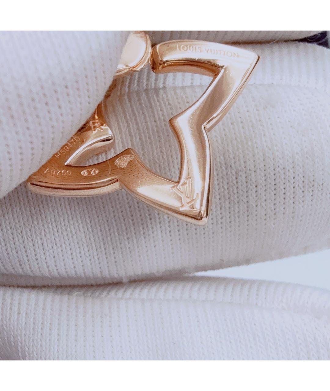 LOUIS VUITTON Розовые серьги из розового золота, фото 6