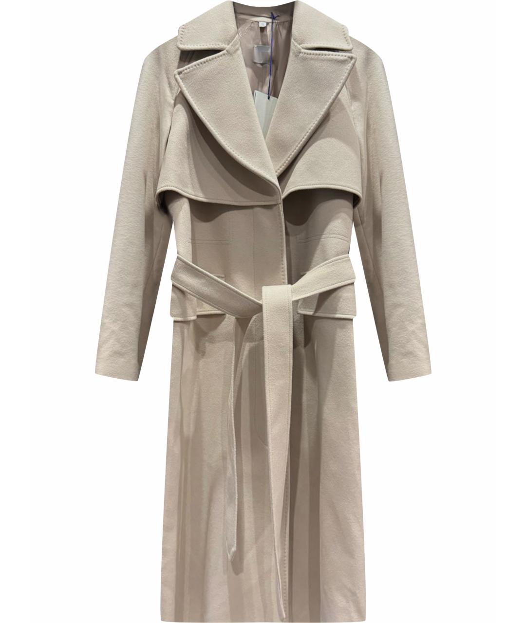 BURBERRY Бежевое шерстяное пальто, фото 1
