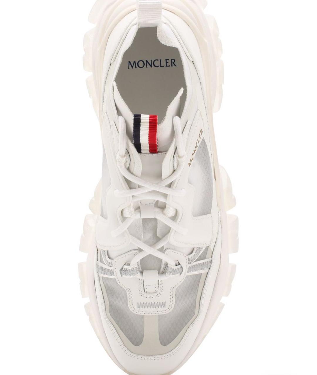 MONCLER Белые кроссовки, фото 4
