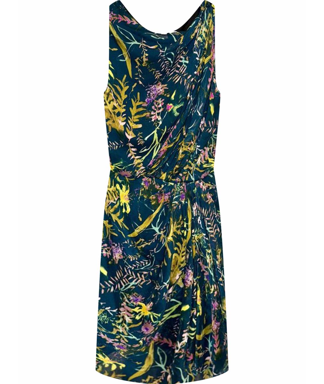 DIANE VON FURSTENBERG Мульти шелковое коктейльное платье, фото 1