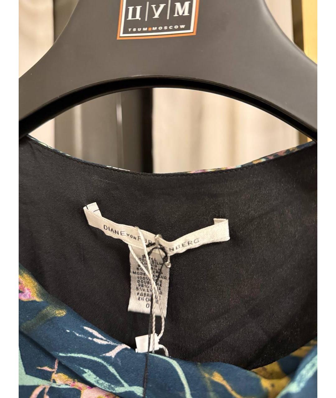 DIANE VON FURSTENBERG Мульти шелковое коктейльное платье, фото 3