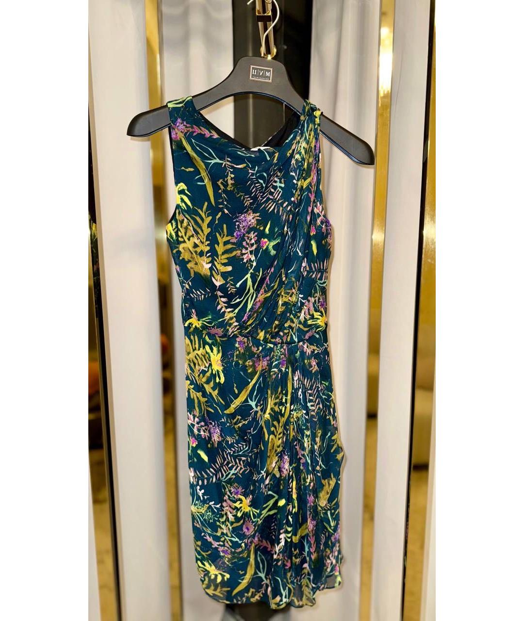 DIANE VON FURSTENBERG Мульти шелковое коктейльное платье, фото 5