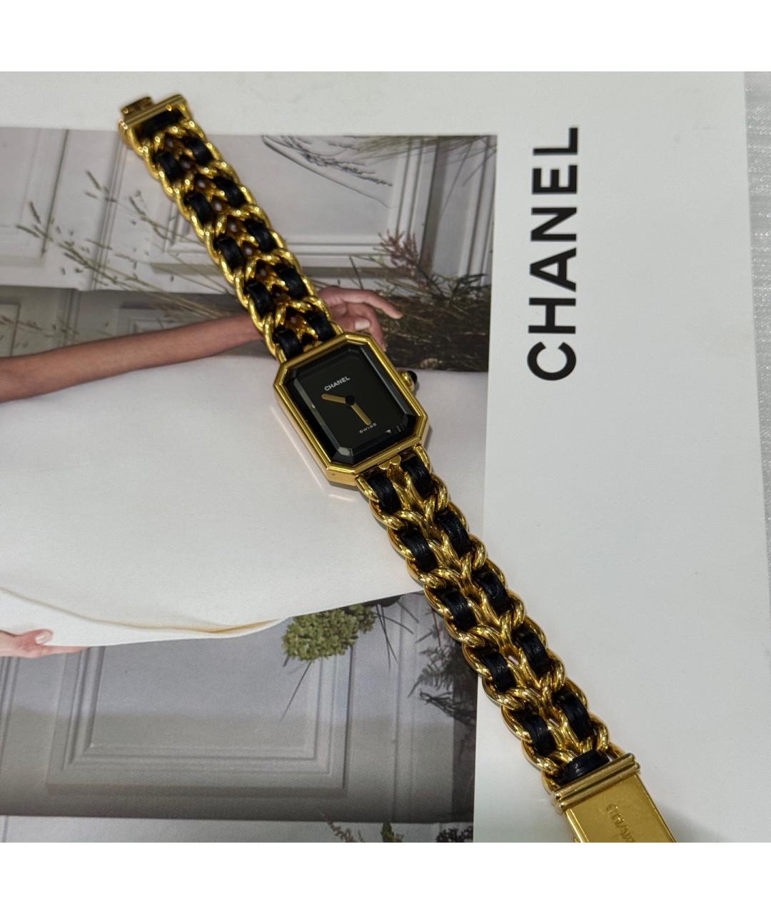 CHANEL Черные часы из желтого золота, фото 3