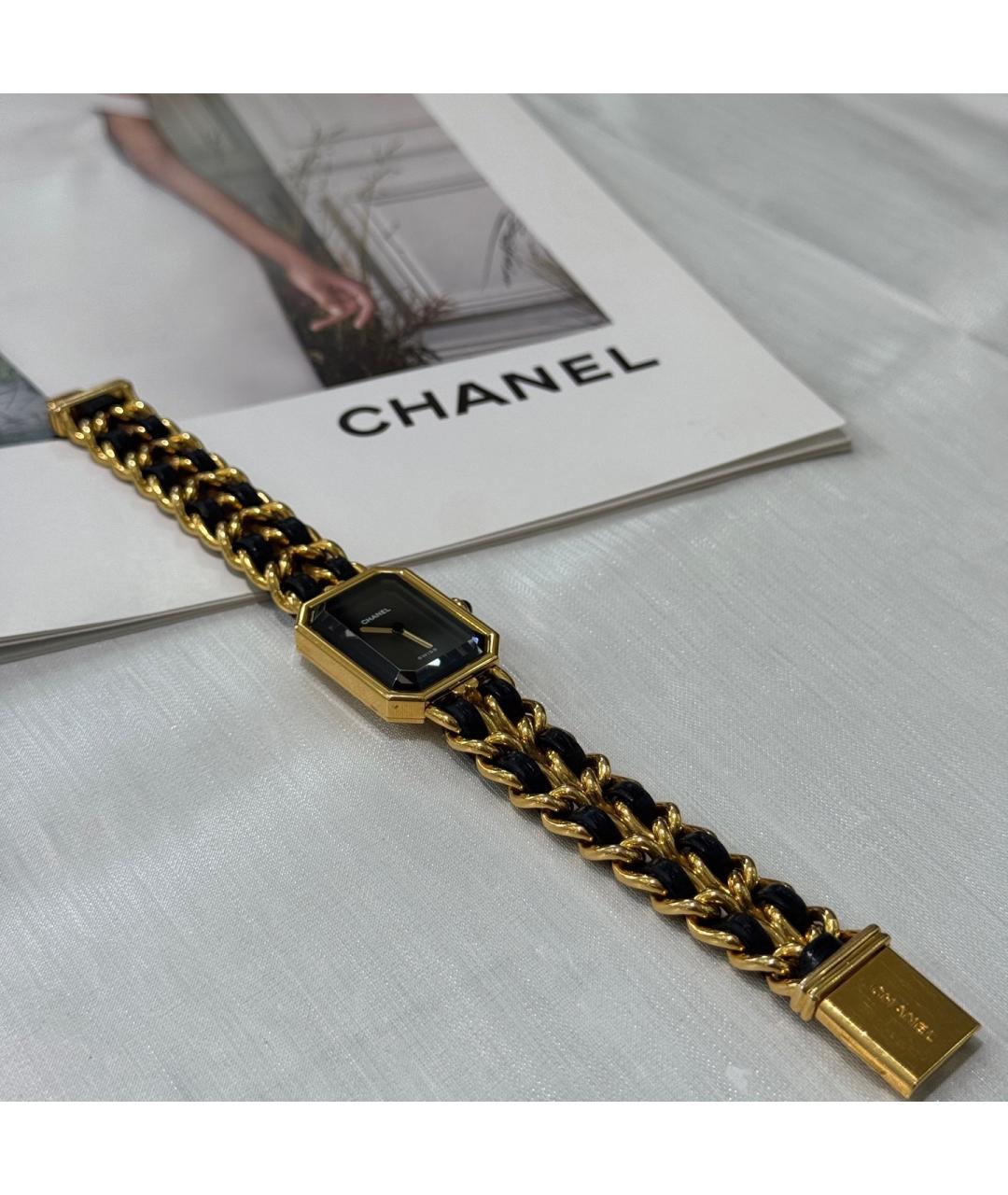 CHANEL Черные часы из желтого золота, фото 2